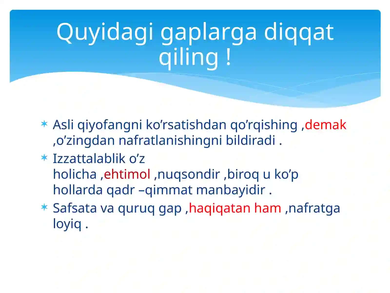 Kiritmalar(Kirishso’zlar) mavzusida tayyorlagan Taqdimoti 2