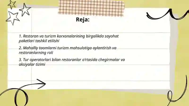 Sayohat paketlari tashkil etish 2