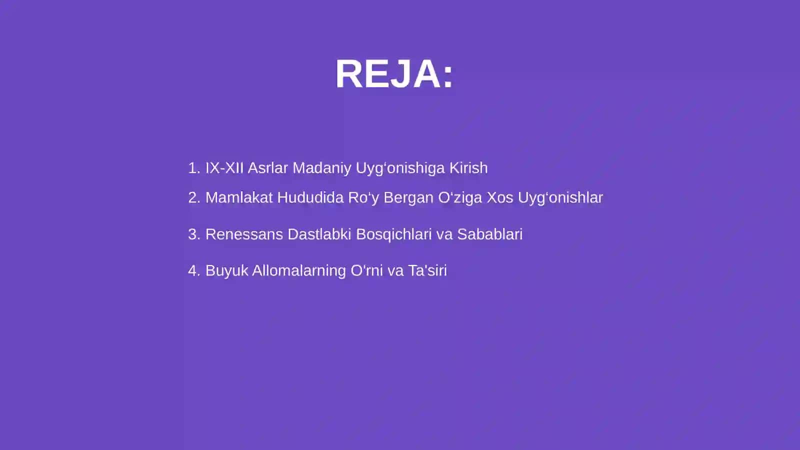IX-XII Asrlar Madaniy Uyg‘onishiga Kirish 2