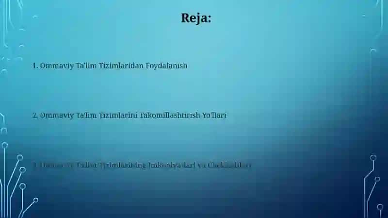 Masofaviy ta'lim tizimlaridan foydalanish 2