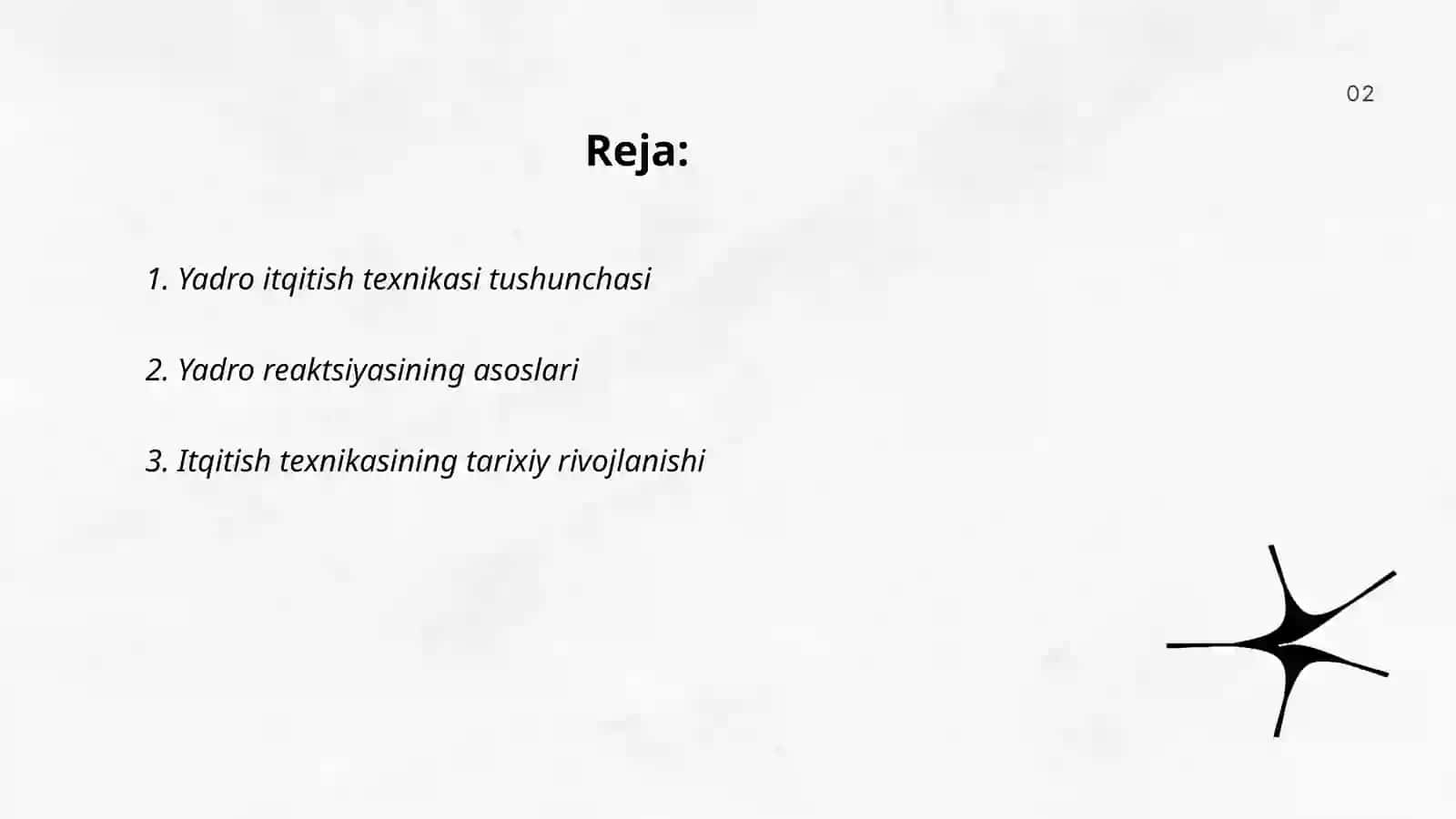 Yadro itqitish texnikasi 2