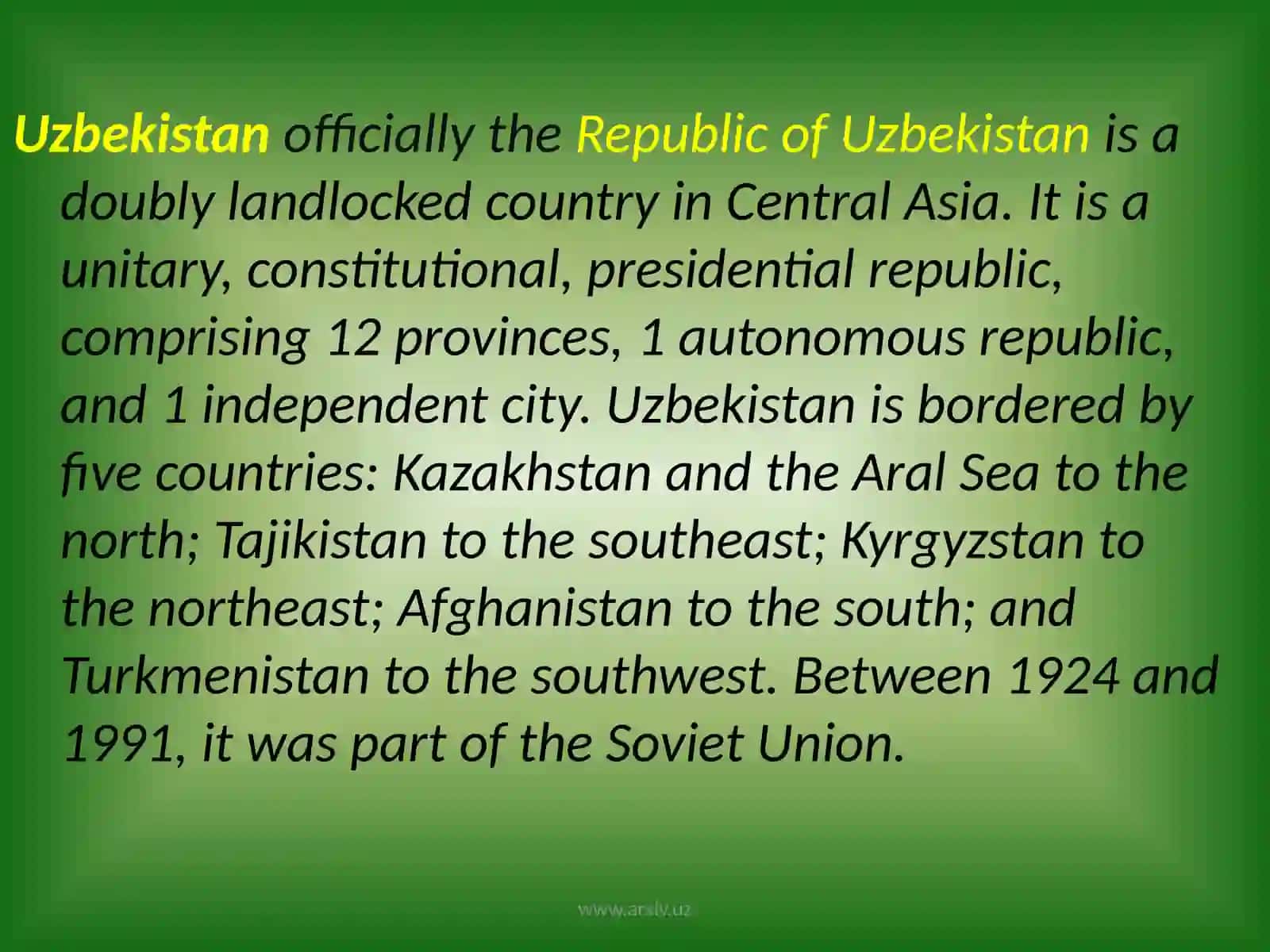 National symbols of Uzbekistan 2