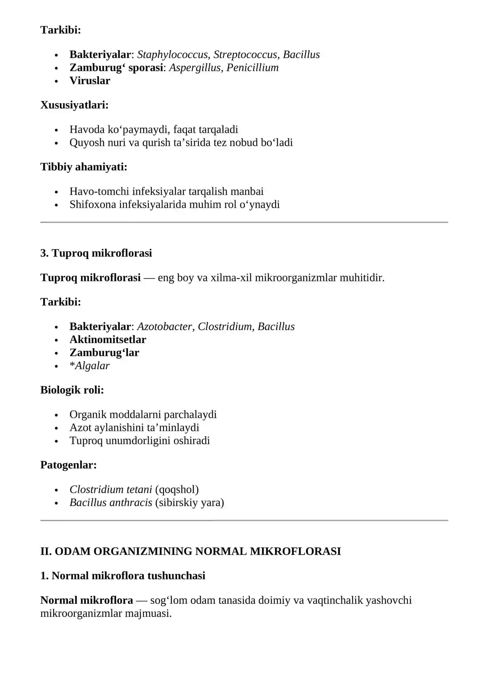 Tashqi Muhit Obektlaridagi Mikroflora 2
