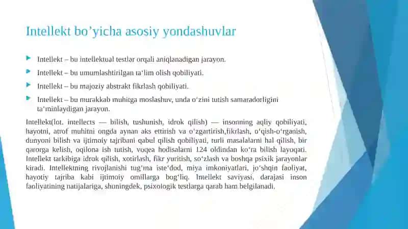 Tafakkur va intellektual qobiliyatlar 2