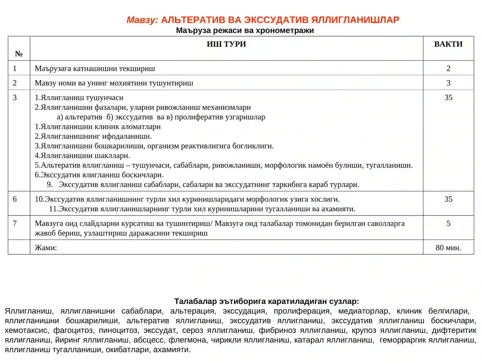 АЛЬТЕРАТИВ ВА ЭКССУДАТИВ ЯЛЛИГЛАНИШЛАР 2