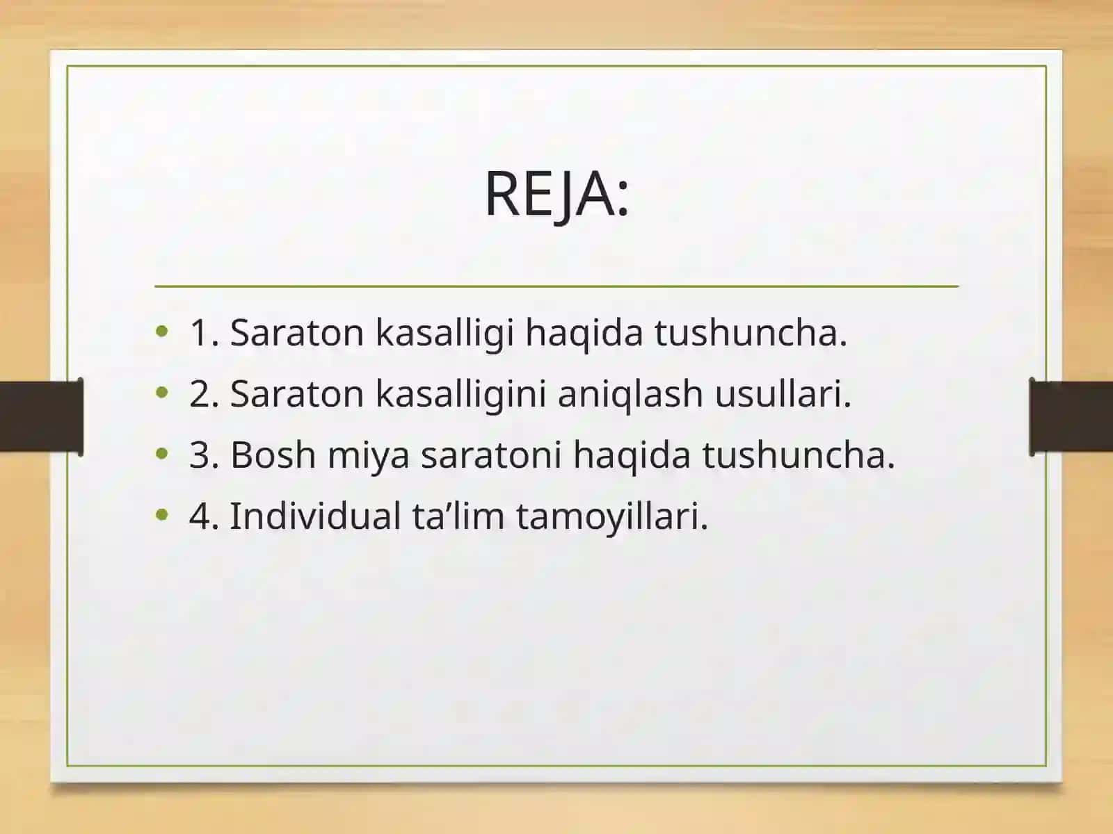 Saraton kasalliklari haqida  tushuncha 2