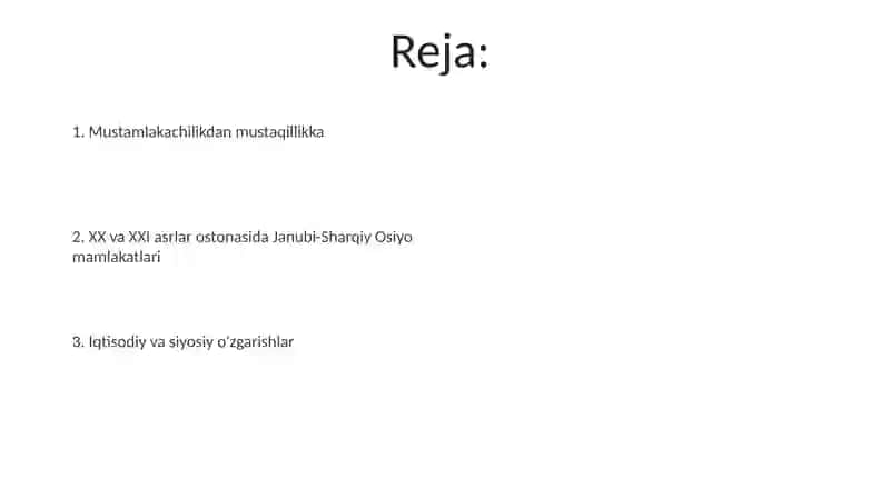 Janubi-Sharqiy Osiyo mamlakatlari iqtisodiy o'sish sur'atlari 2