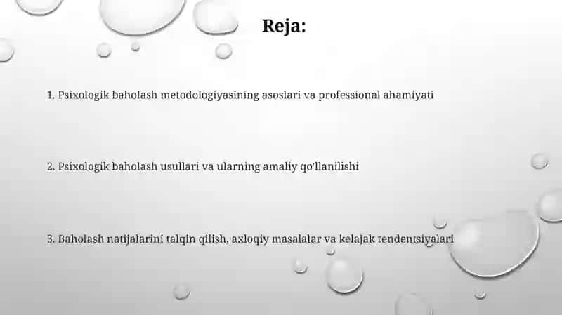 Psixologik baholash metodikalar tahlili 2