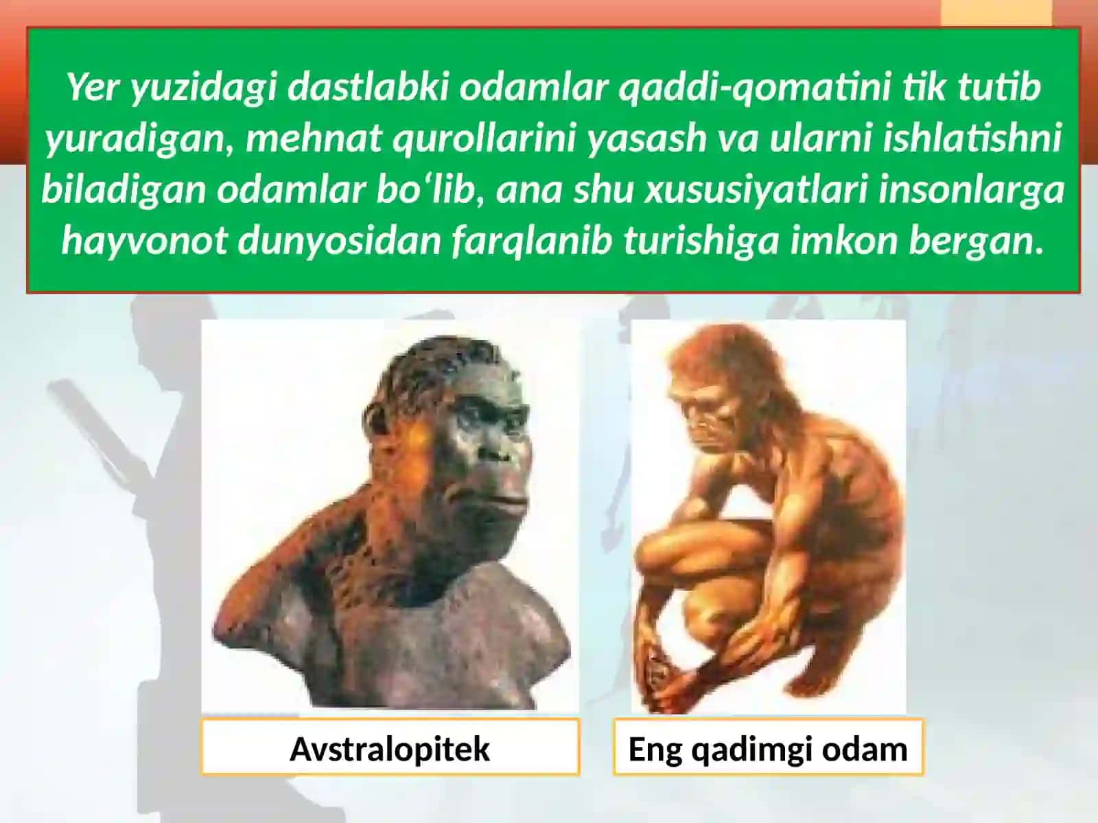 Engqadimgiodamlarrivojiningilkbosqichlari 2