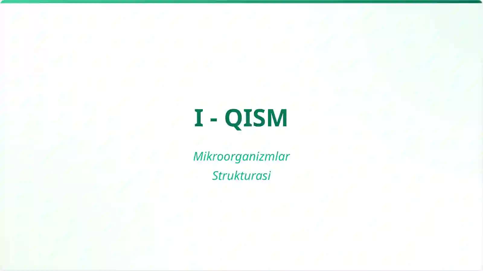 Mikroorganizmlar strukturasi , murakkab boʻyash usullari 2