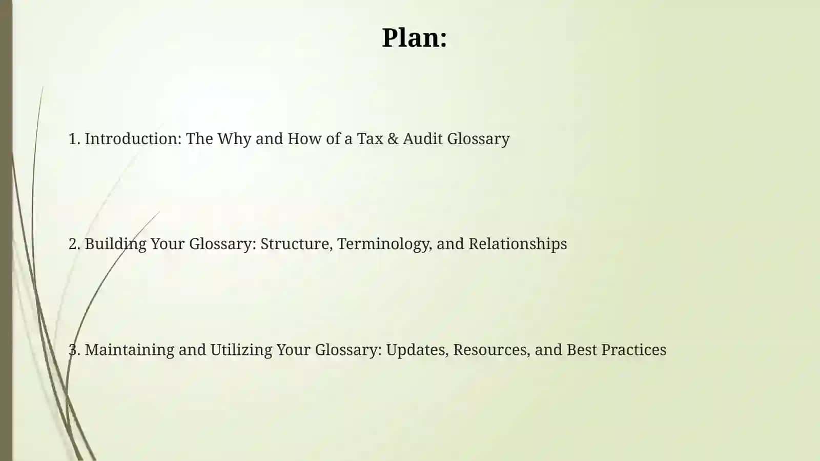 Glossary of Tax and Audit Terms 2