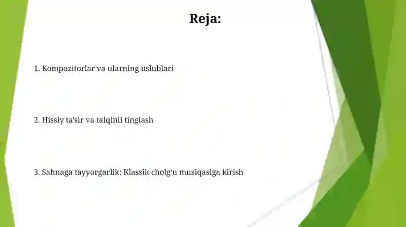 Saqil cholgʻu yoʻllaridan asarlari tinglash 2