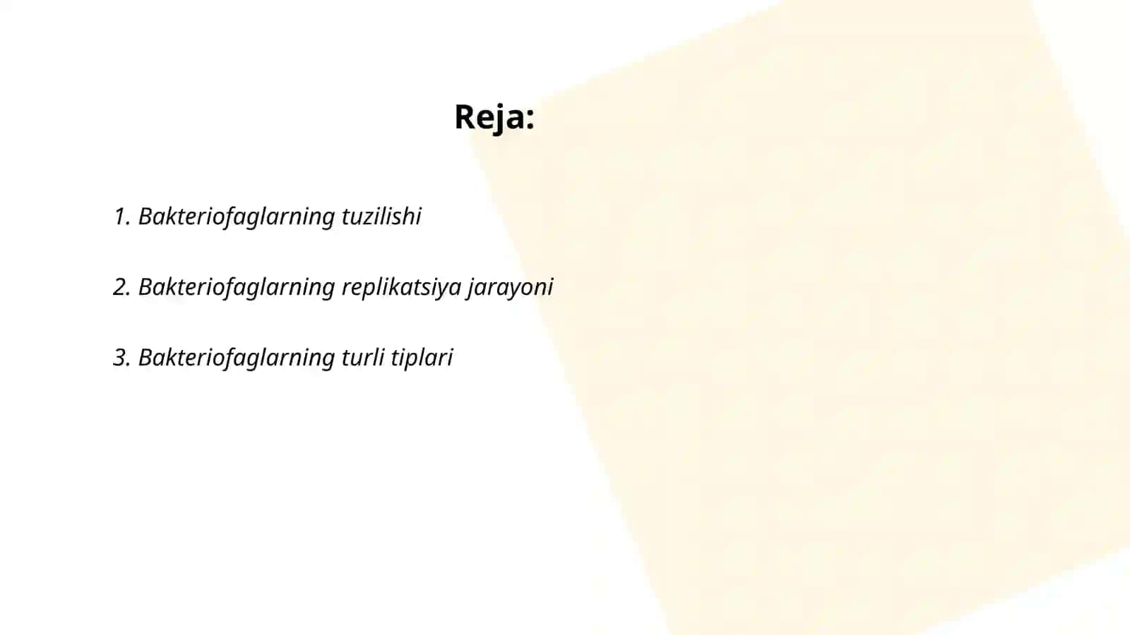Bakteryafagni xususiyatlari 2