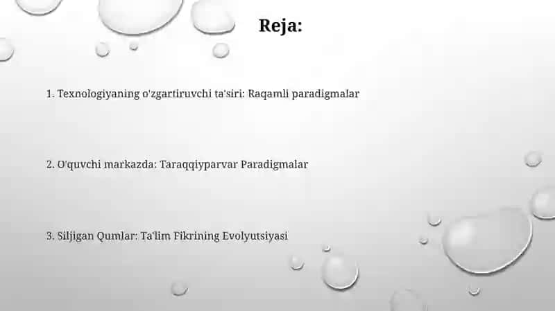 Ta'lim paradigmalari 2