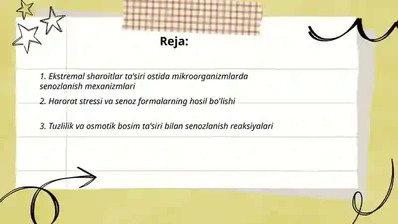 Ekstremal sharoitda mikroorganizmlarning senozlarining shakllanishi 2