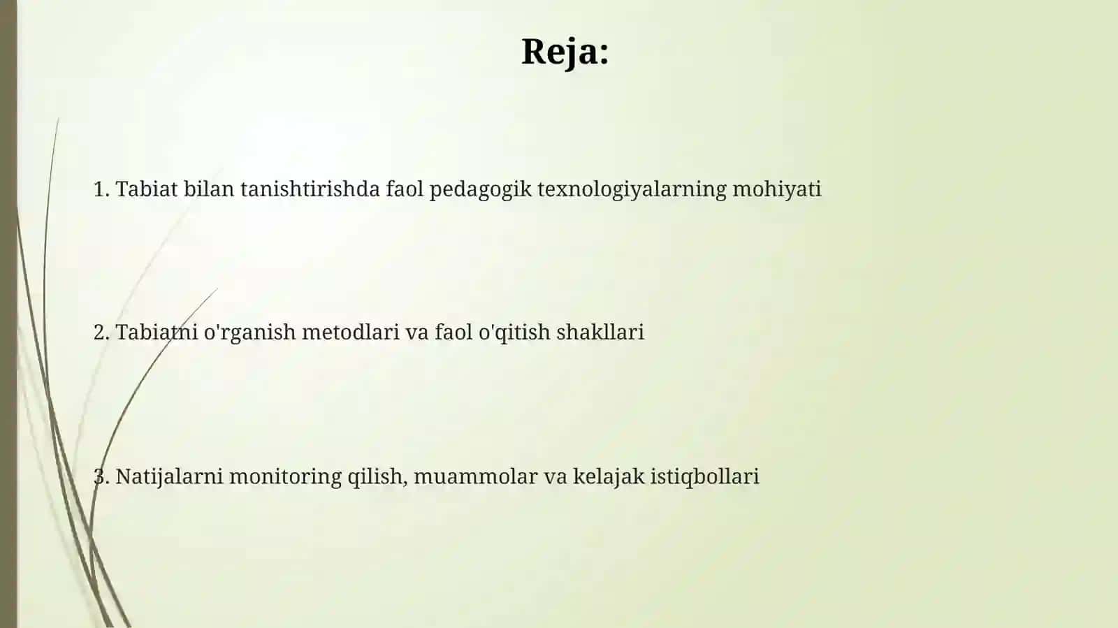Tabiat bilan tanishtirishning faol pedagogik texnalogiyati 2