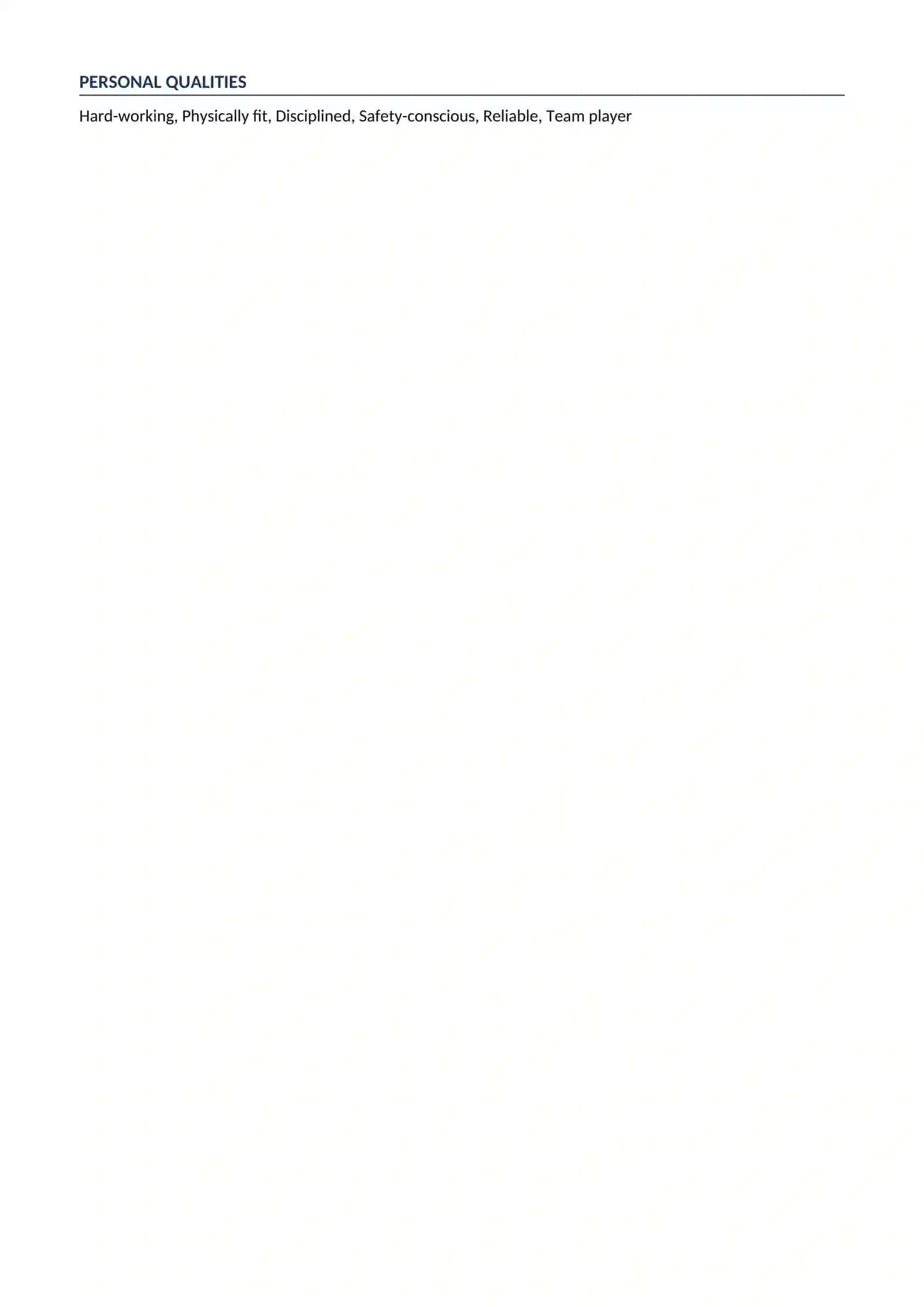 CV 10 English Construction worker technician for work abroad 2
