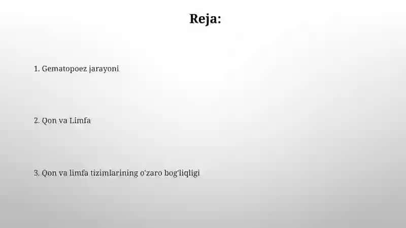 Qon va limfa 2