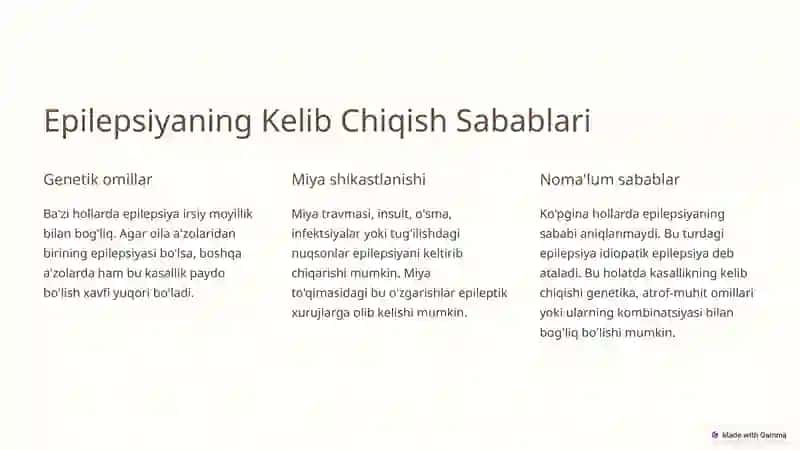 Epilepsiyaga qarshi dori vositalar 2