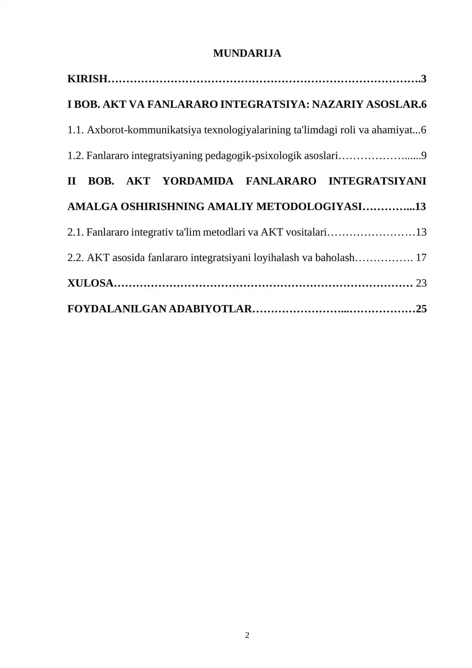 AKT YORDAMIDA FANLARARO INTEGRATSIYANI AMALGA OSHIRISH 2