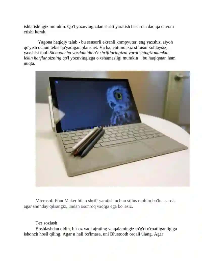 Microsoft Font Maker 2