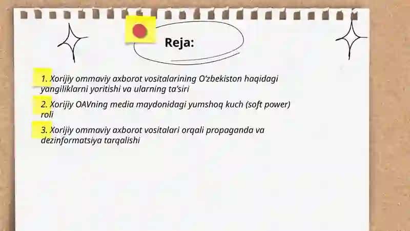 XORIJIY OMMAVIY AXBOROT VOSITALARINING MEDIA MAKONIDAGI O‘RNI 2