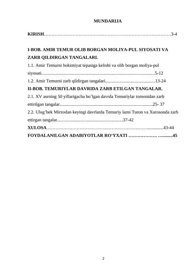 Amir Temur davlatida zarb etilgan tangalar 2
