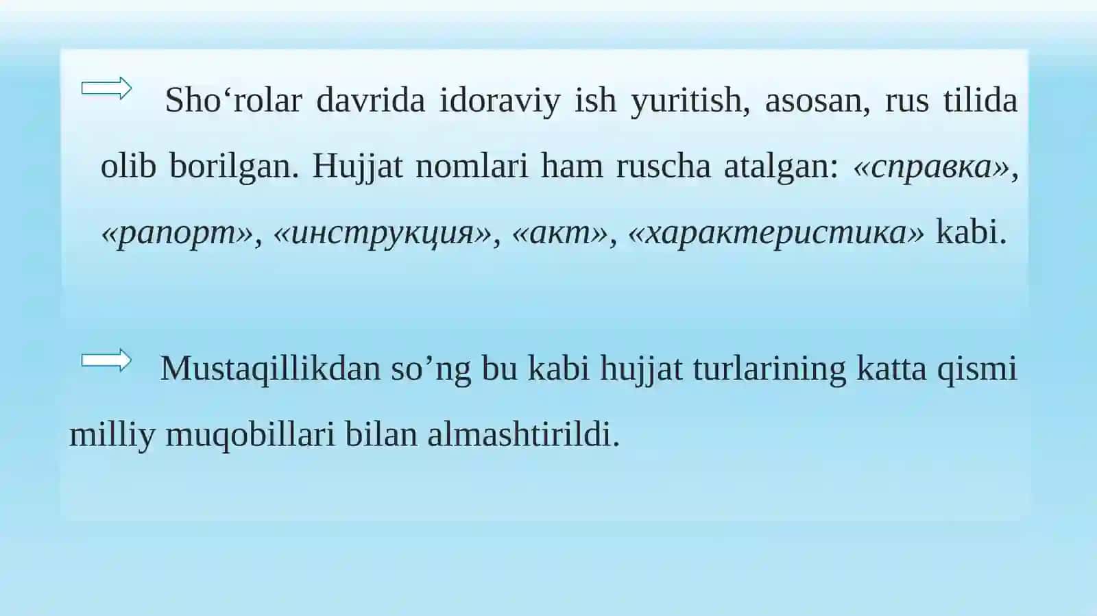 ISH YURITISH TILI VA USLUBI 2