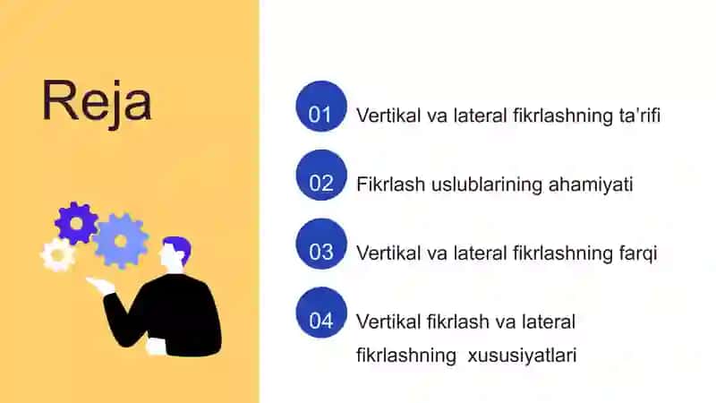 Vertikal va lateral fikrlash 2