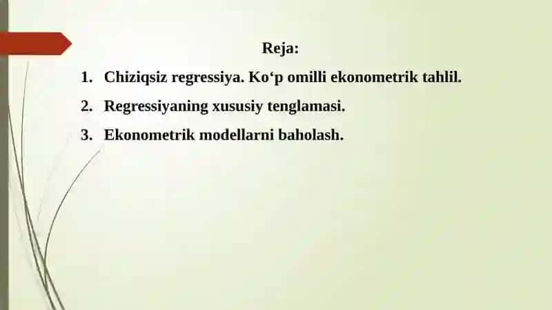 Chiziqsiz regressiya 2