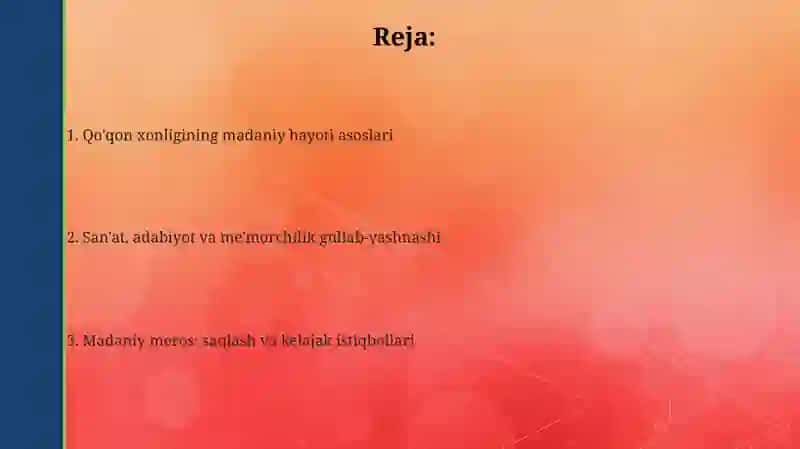 Qo'qon xonligining madaniy hayoti 2