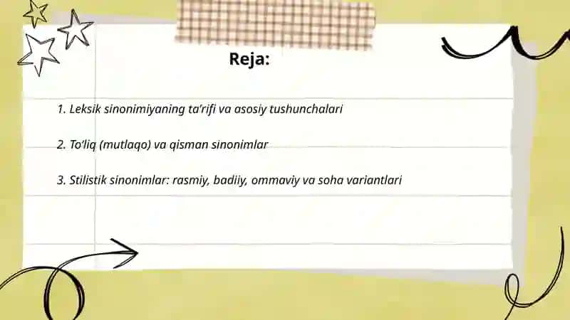 Leksik sinonimiya 2