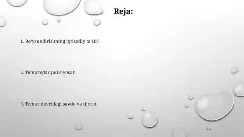 Temuriylar davri iqtisodiy qarashlar 2