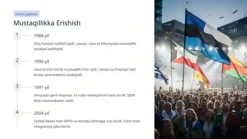 Boltiqbo'yi Davlatlari: Mustaqillik va Rivojlanish Yo'li 2