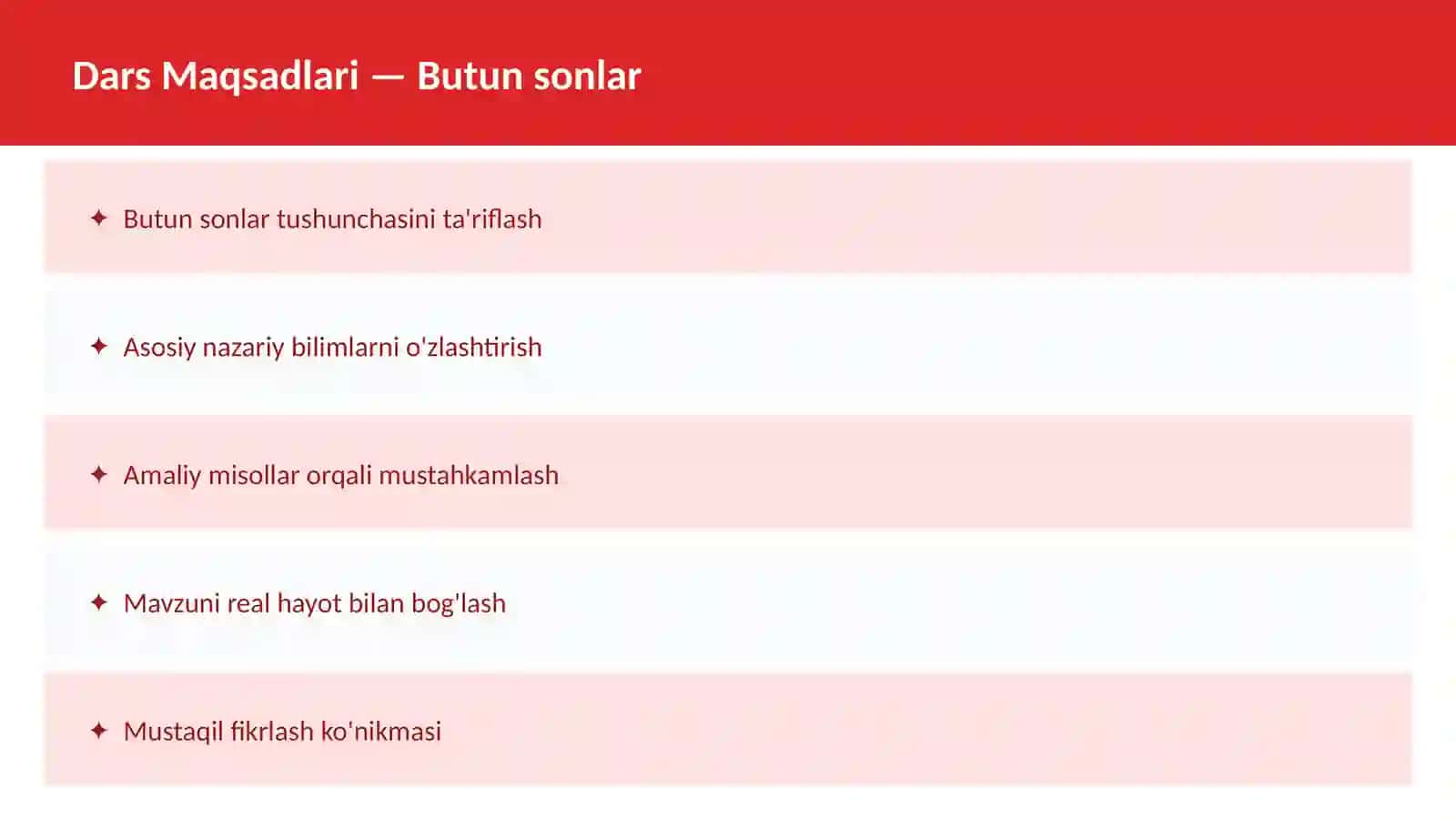 Sonlar nazariyasi 2