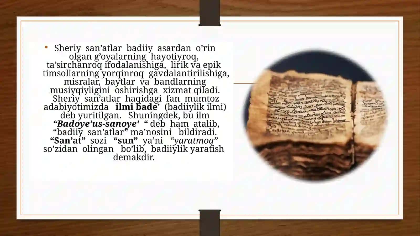 She’riy san’at turlarini o‘tish metodikasi 2