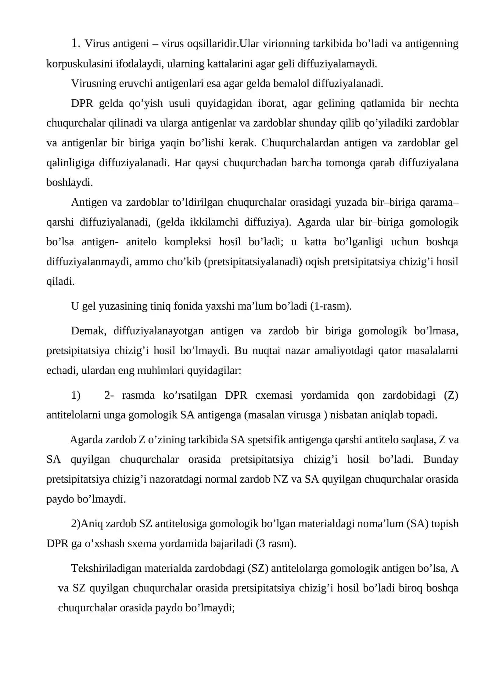 Diffuz pretsipitatsiya reaksiyasi 2