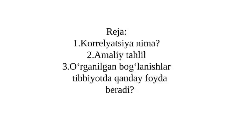Korrelyatsion bog‘lanish 2