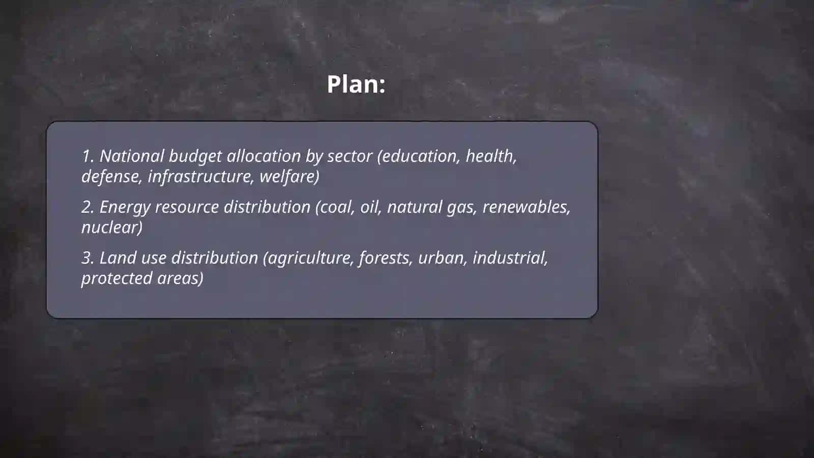 National budget allocation by sector 2