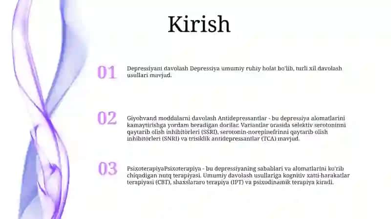 Depressiyaga Qarshi Moddalar 2