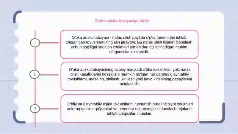 O‘pka Auskultatsiyasi 2