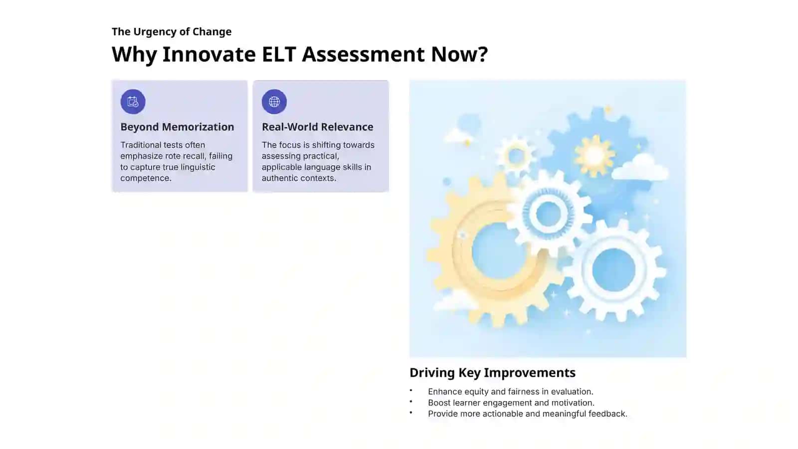 Assessment Innovations in ELT: Criteria Design, Test Formats, Feedback & Error-Correction 2