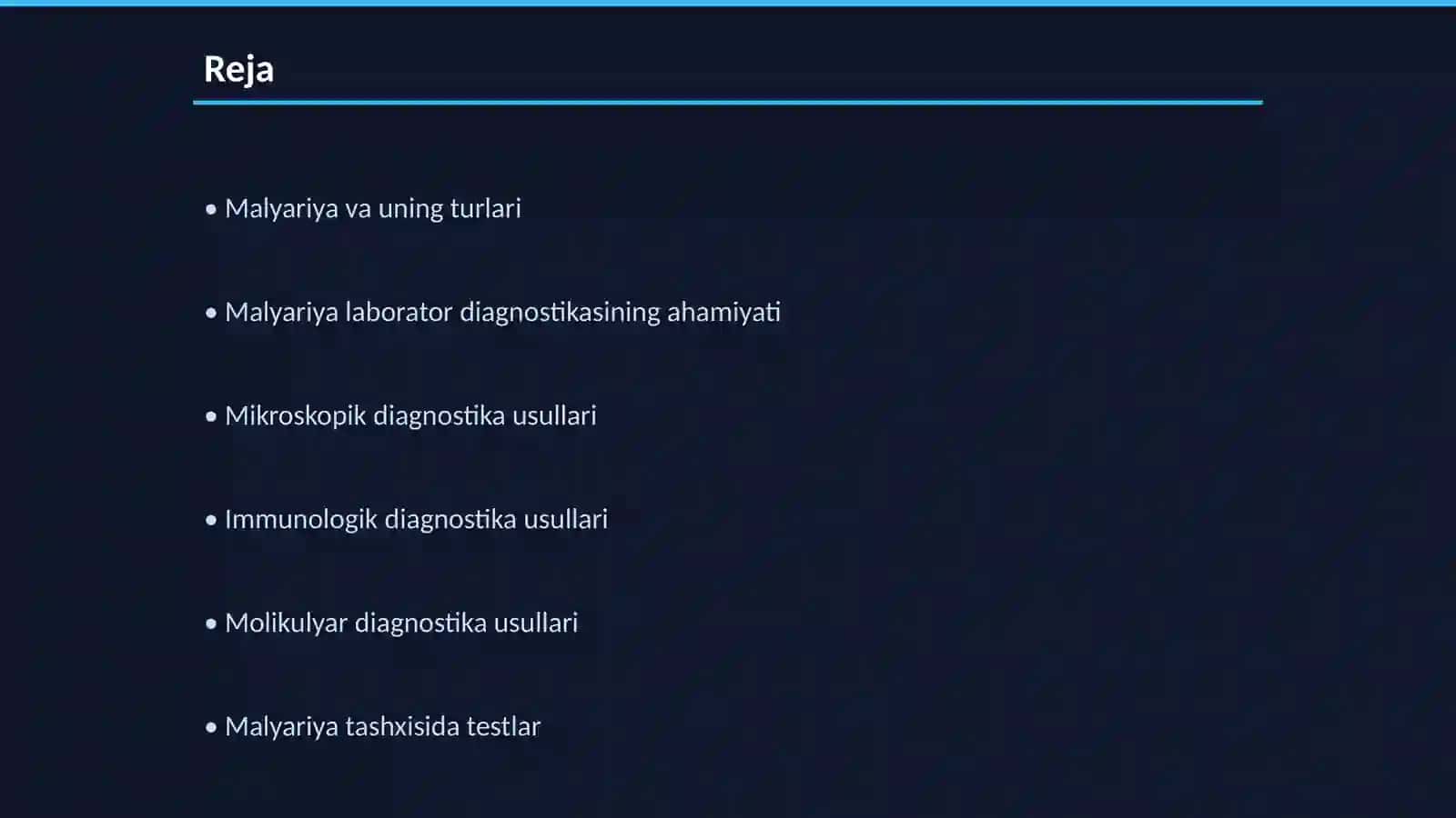 Malyariya laborator diagnostikasi 2