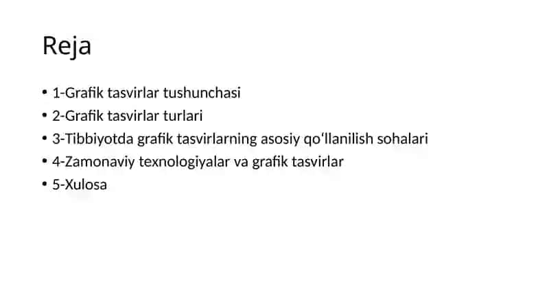 Grafik tasvirlar va ularni tibbiyotda qo'llanilishi. 2