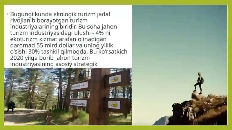 DUNYODA MILLIY PARKLARNINGXALQARO MODELLARI 2