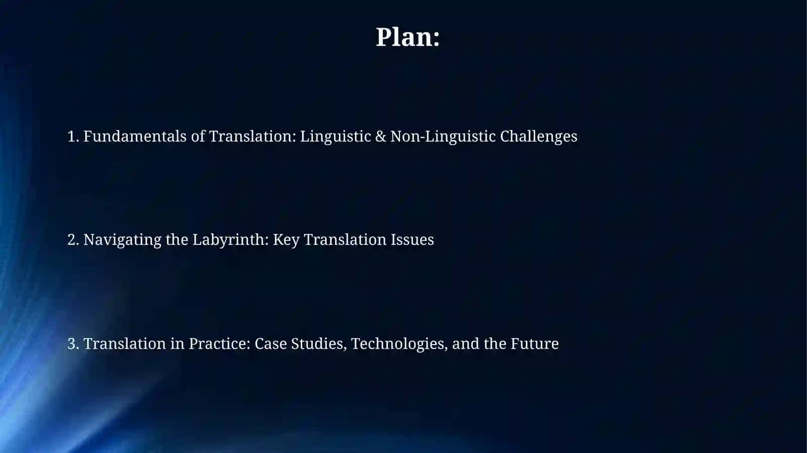 Fundamentals of Translation: Linguistic & Non-Linguistic Challenges 2