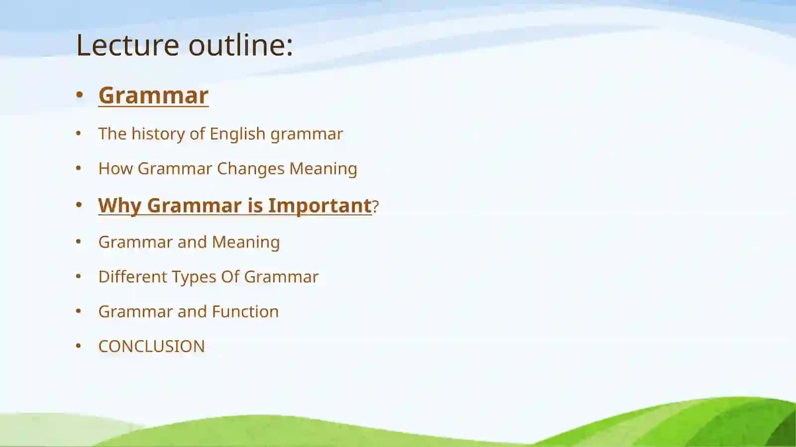 What is grammar? 2