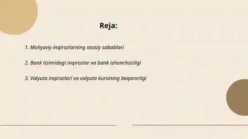 Moliyaviy inqirozlar 2
