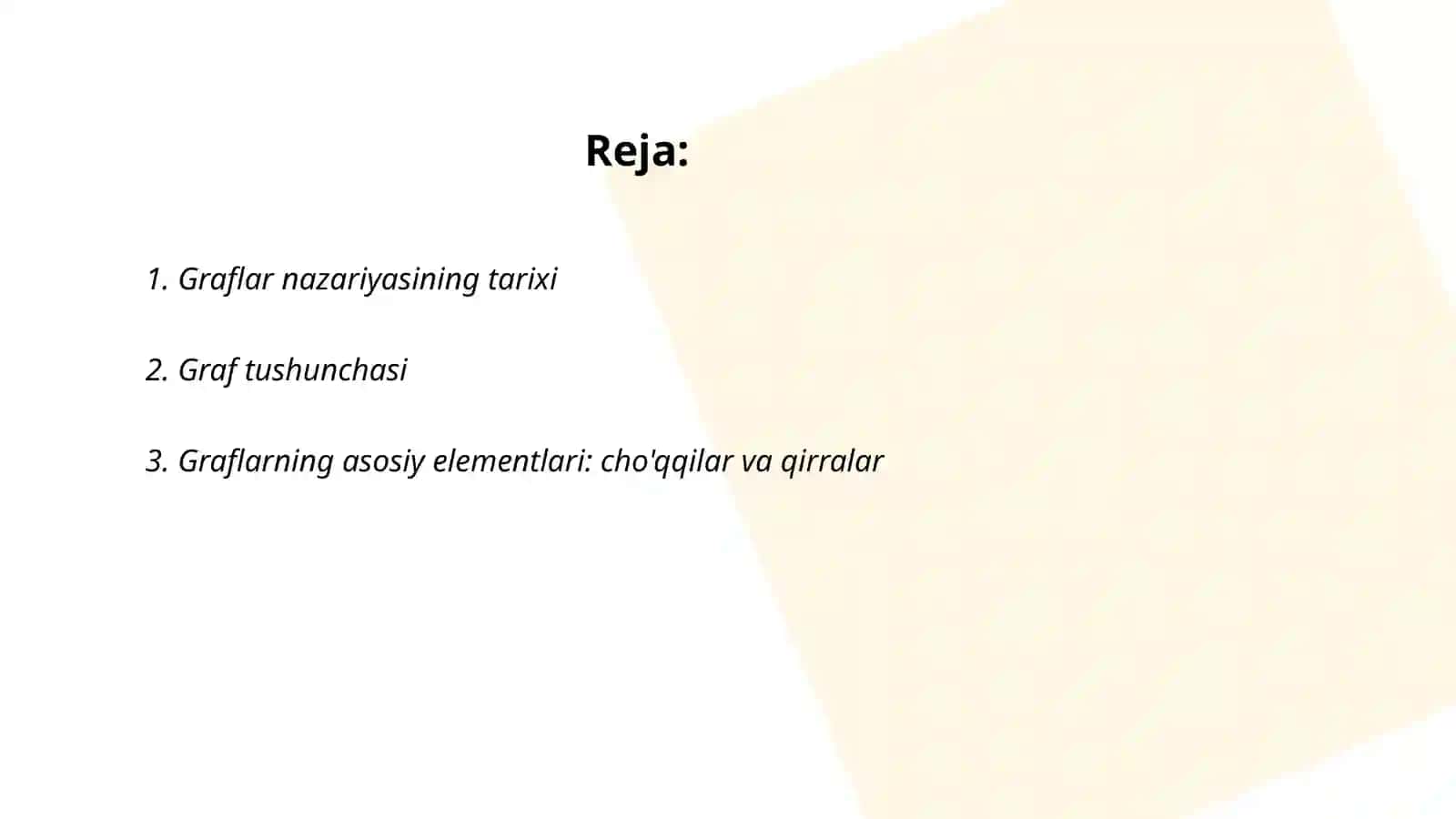 Graflar nazariyasi haqida umumiy ma'lumot 2