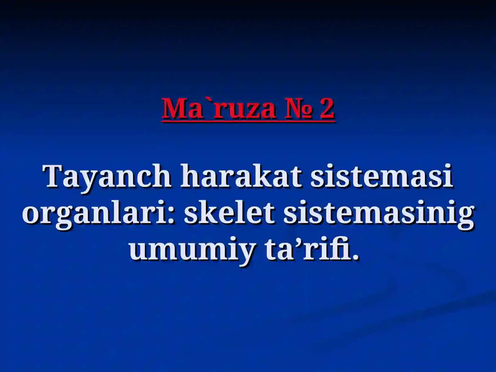 Tayanch Harakat Sistemasi Organlari 2